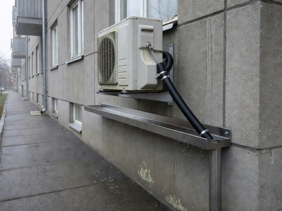 HVAC Repair Technician with Manifold Gauges in Finland